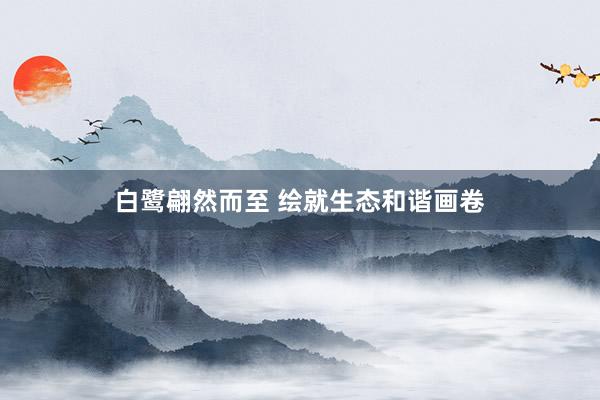 白鹭翩然而至 绘就生态和谐画卷